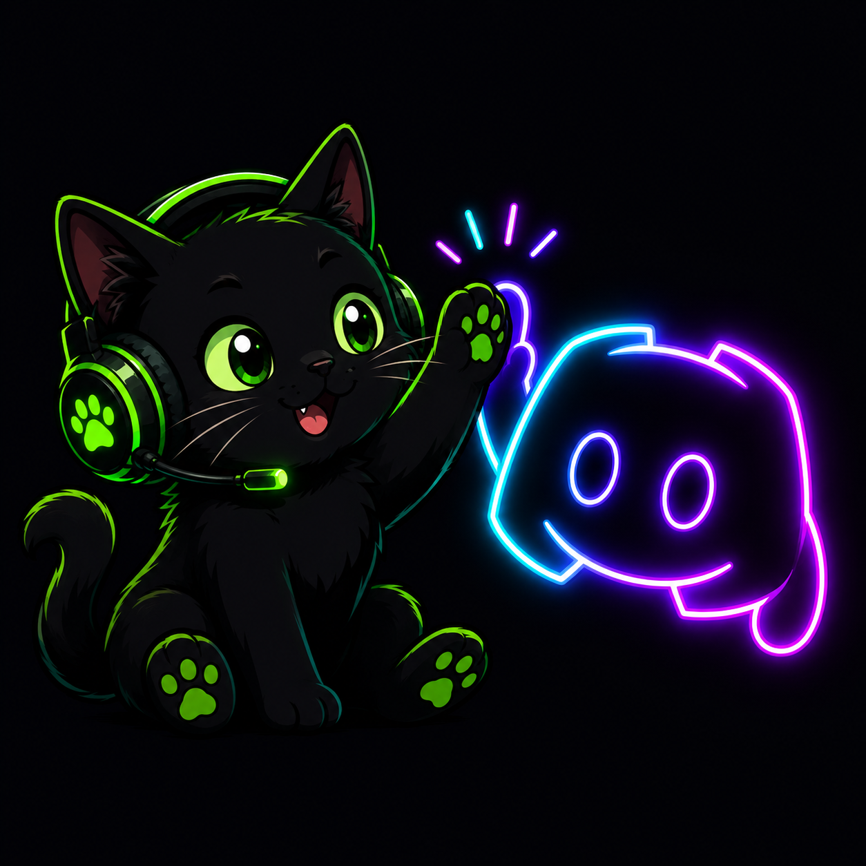 Discord Motiv mit Katze